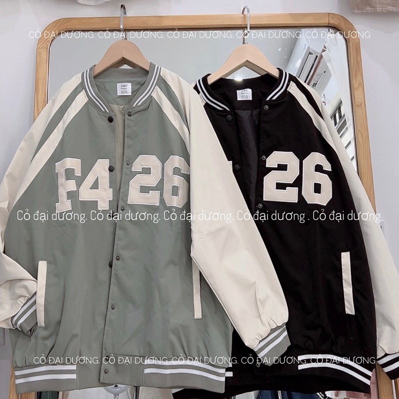 Áo bomber F426 pha tay