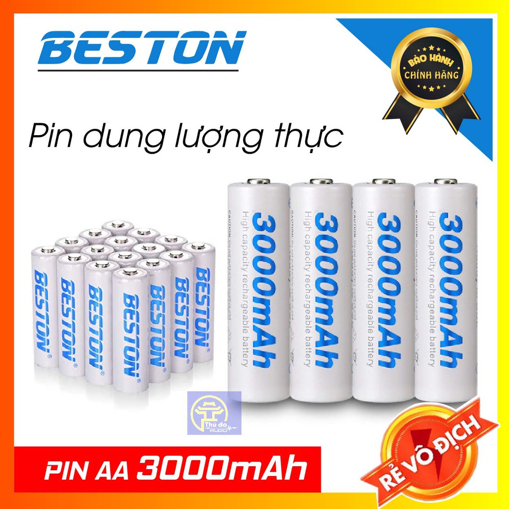 Pin sạc AA 3000mAh BESTON chính hãng cao cấp