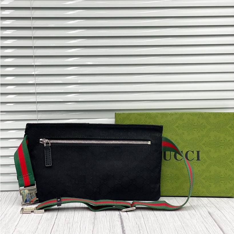 Túi đeo chéo, túi đeo bụng GCC vân monogram phối 2 túi LA fullbox