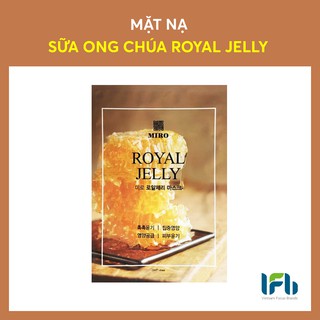 Mặt nạ giấy cao cấp sữa ong chúa MIRO giúp duy trì làn da sáng mịn
