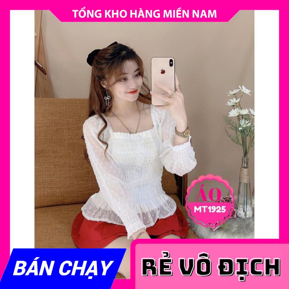 ÁO NHÚNG TAY LỠ CHẤT VOAN BÔNG TUYẾT MT1925 ⚡FREESHIP⚡100% ẢNH THẬT⚡ CHUYÊN SỈ - GIÁ TỐT MY