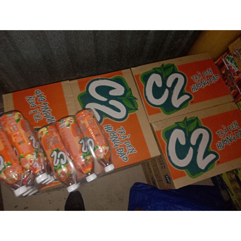 Trà c2 đào 500ml pet