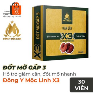 (TẶNG 10v detox ban đêm)_ Giảm Cân Cấp tốc Đông Y Mộc Linh X3 - 30viên/1hộp