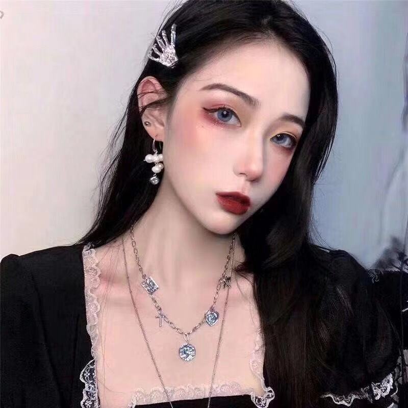 Kẹp Tóc Kim Loại Đính Đá Phong Cách Hàn Quốc Thời Trang