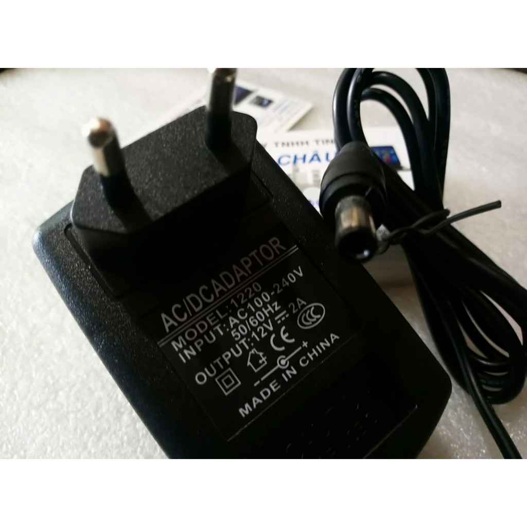 Adapter ACDC; 12V - 2A - Đầu Lớn chuẩn 5.5 X 2.1 mm