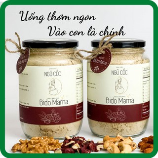 Combo 2 hộp Bột ngũ cốc bà bầu cao cấp siêu dinh dưỡng⚡𝐅𝐑𝐄𝐄 𝐒𝐇𝐈𝐏⚡ Bido Mama 600 gram, thơm ngon dễ uống, hấp thụ vào con