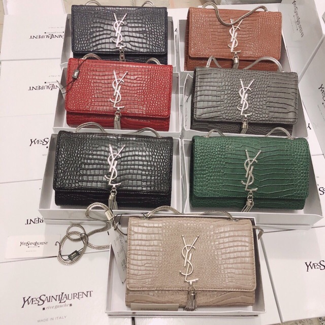 Túi xách YLS vân rắn dáng mới