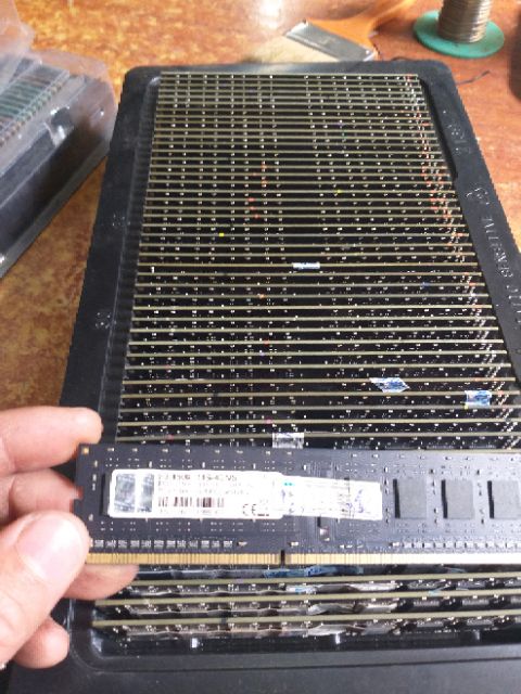 Ram pc Ddr3 4g 1600 hãng gskil hàng hãng chân vàng ươm