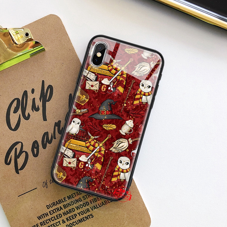 Ốp điện thoại mặt gương họa tiết Harry Potter 152C dành cho iPhone XS Max XR X 11 Pro 7 8 6 6S Plus