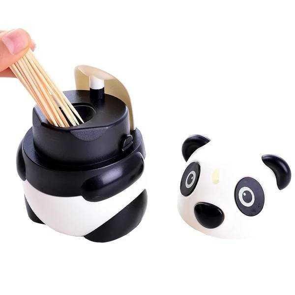 Hộp Tăm Tự Động Hình Gấu Panda, Hộp Tăm Lúa Mạch Koala