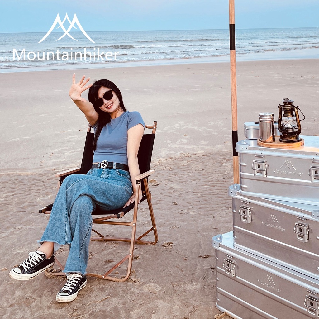 Ghế Gấp Gọn Dã Ngoại Mountainhiker - Ghế Xếp Gọn Du Lịch Cắm Trại Khung Hợp Kim Nhôm Tải Trọng 150kg