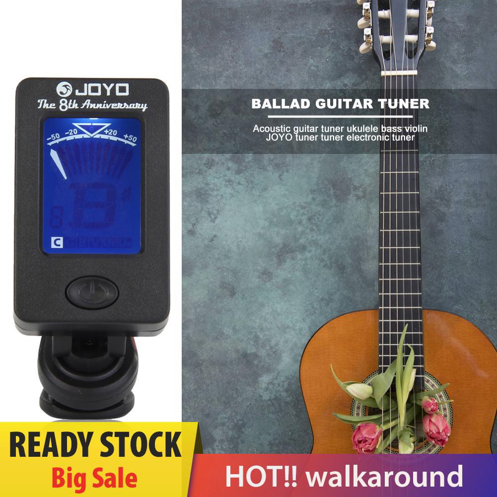 Walk JOYO JT-01 Clip-on Guitar Tuner Violin Ukulele Chromatic Bass Accessories