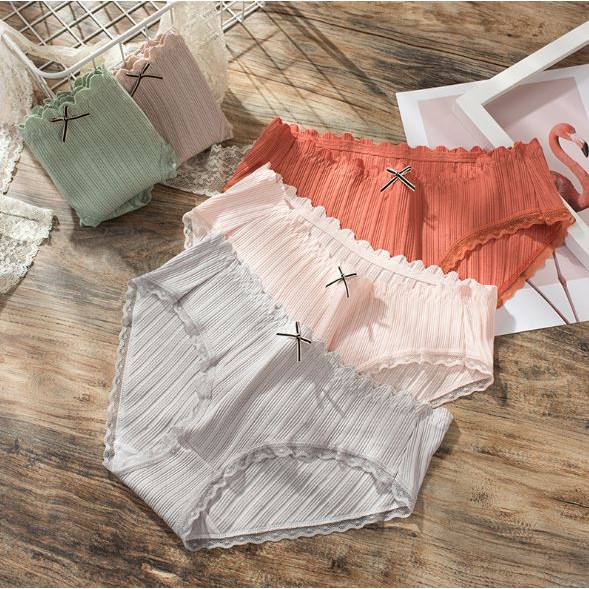 [ĐƯỢC CHỌN 7 MÀU] Quần chip lót nữ kháng khuẩn cotton nơ nhí đen thun lạnh dễ thương sexy gợi cảm rẻ đẹp YLY08