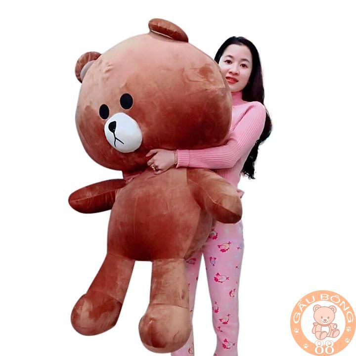 [ĐÁNG YÊU VÔ ĐỊCH] ( Rẻ nhất shopee ) Gấu Bông Brown khổng lồ khổ vải 1m6- Hàng cao cấp