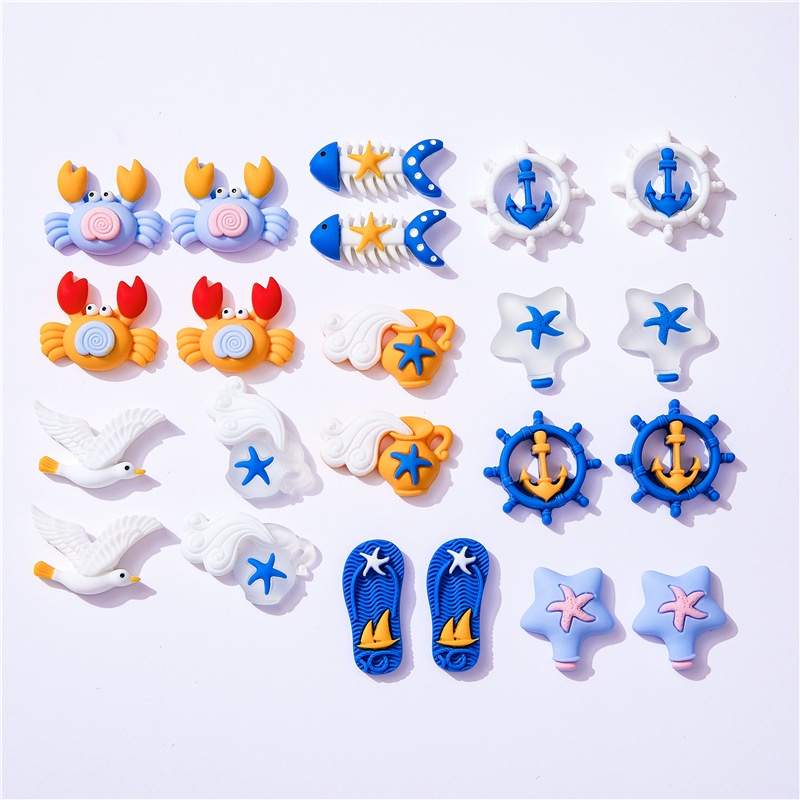 Phong Cách Biển Sticker Dép Crocs Charm Crocs Jibbitz Để Trang Trí Dép Chữ H Crocs Dép Lê Dép Tổ Ong