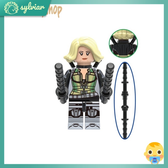 [sylviar] Mô Hình Siêu Anh Hùng Black Widow Minifigures, Lego