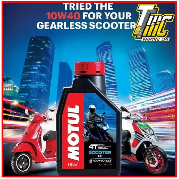 NHỚT XE MÁY TAY GA MOTUL SCOOTER LE 10W40 800ml