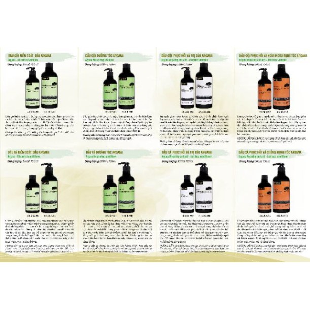 Hàng Chuẩn Công Ty [💥hàng chính hãng ] Cặp Dầu Gội Dầu Xả Argana Chống Gầu 500ml x2 | BigBuy360 - bigbuy360.vn