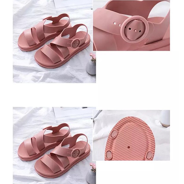 [Freeship] Giày Nữ GIÁ RẺ Sandal CHỐNG NƯỚC Giày sandal, Dép quai hậu đi học phong cách trẻ trung Siêu Bền