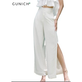 Quần trắng xẻ ống suông Gunich