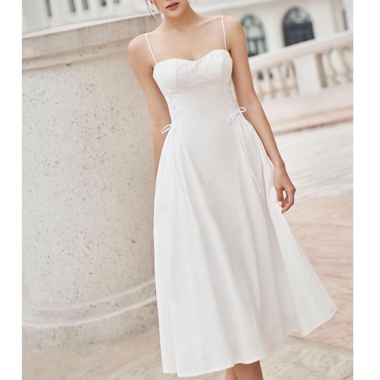 Đầm đi tiệc thiết kế hai dây, dáng xòe xinh xắn - T008