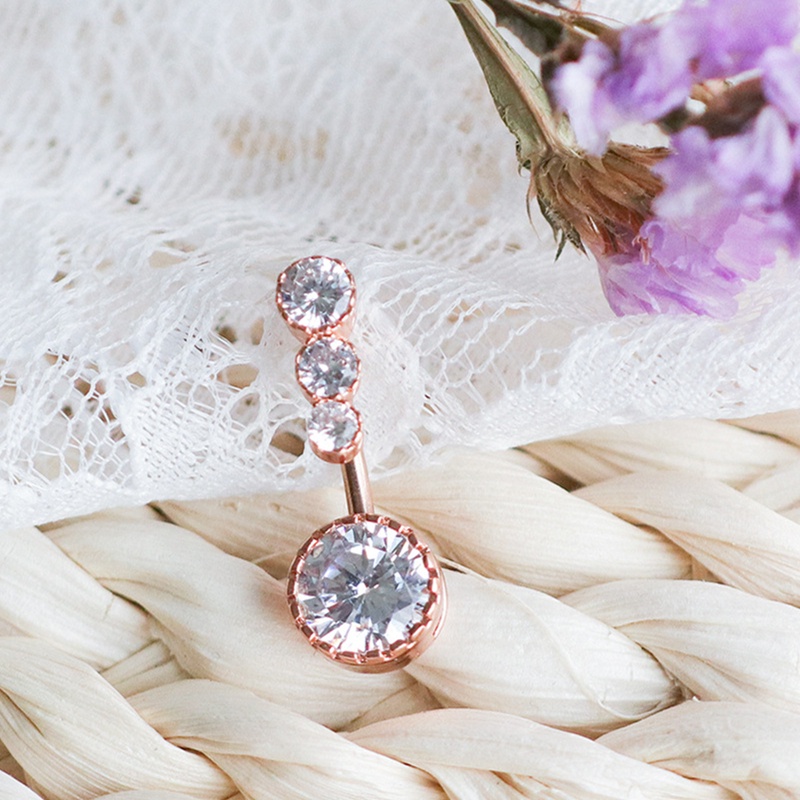 1 Khuyên Xỏ Rốn Đính Đá Thời Trang Cá Tính