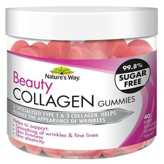 Kẹo dẻo chống lão hóa Nature’s Way Beauty Collagen 40 viên của Úc