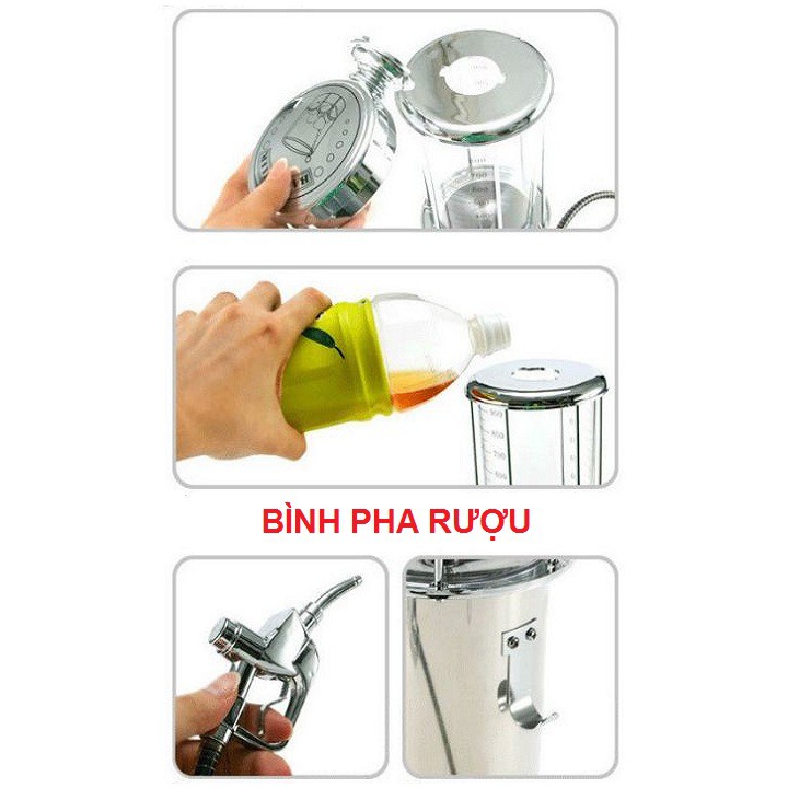 Bình Pha Rượu Rót Cả Bia Và Nước Pha Trà Dung Tích 1 Lít - Bình Đựng Rượu 2020