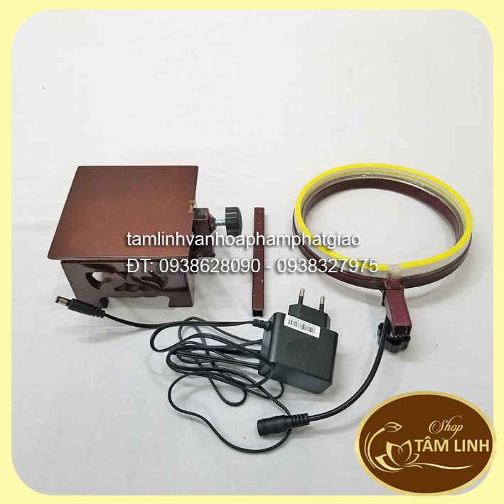 Hào Quang Led Neon Trang Trí Tượng Phật _Combo Tượng Quan Âm Bồ Tát cao 18 cm nhiều màu
