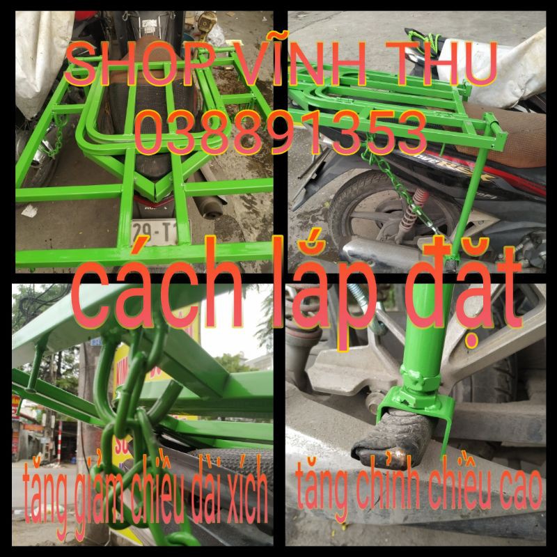 Giá chở hàng đa năng có mở cốp loại đại hỗ trợ 70k phí ship màu xanh hoặc đỏ tùy đợt