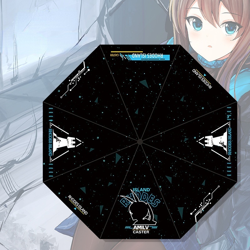 Dù Che Nắng Gấp Gọn Họa Tiết Anime Demon Slayer Tokyo Ghoul Jujutsu Kaisen Tám Xương