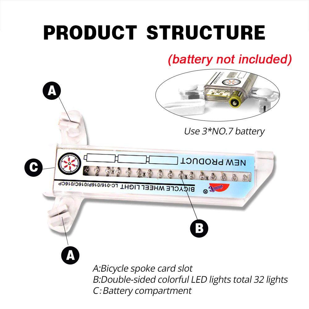 Bánh Xe Đạp Có Đèn LED 32 Họa Tiết Độc Đáo
