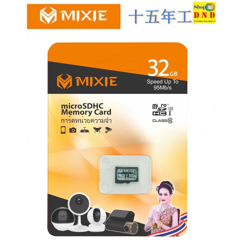 [Mã ELFLASH5 giảm 20K đơn 50K] THẺ NHỚ MIXIE 32GB U3 MICRO TF TỐC ĐỘ GHI 70M/S (CHÍNH HÃNG) THƯƠNG HIỆU THÁI LAN