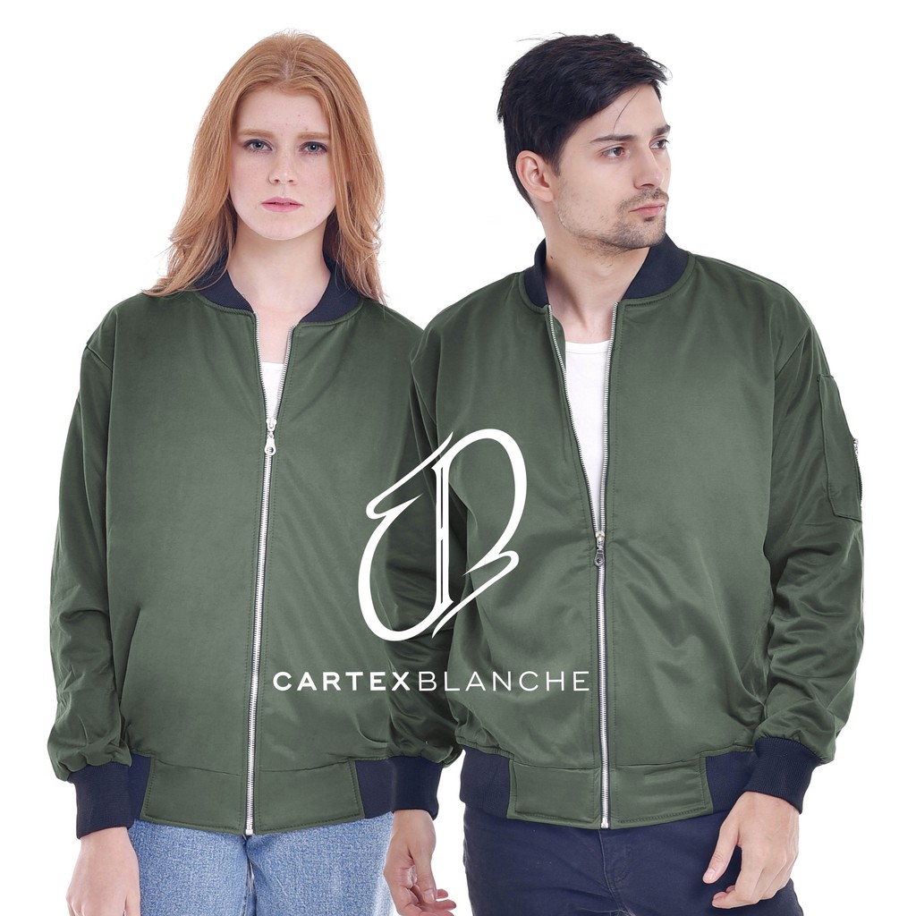 Cartexblanche Bomber Unisex Họa Tiết Quân Đội