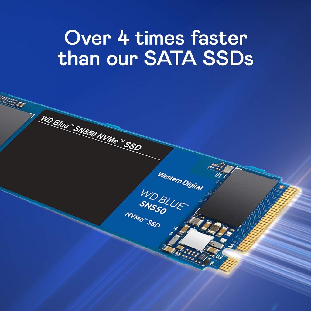 Ổ cứng SSD WD Blue SN550 250GB M.2 2280 NVMe Gen3 x4 WDS250G2B0C - Hàng Chính Hãng | BigBuy360 - bigbuy360.vn