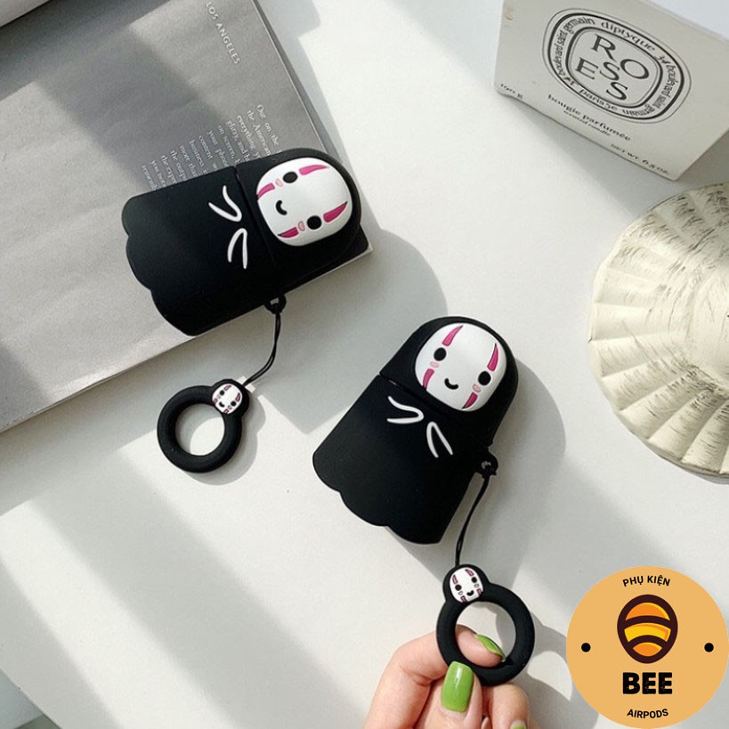 Case Airpod 1 2 Pro Vô Diện Kèm Móc Treo Chất Liệu Silicon Dẻo - BEE SHOP