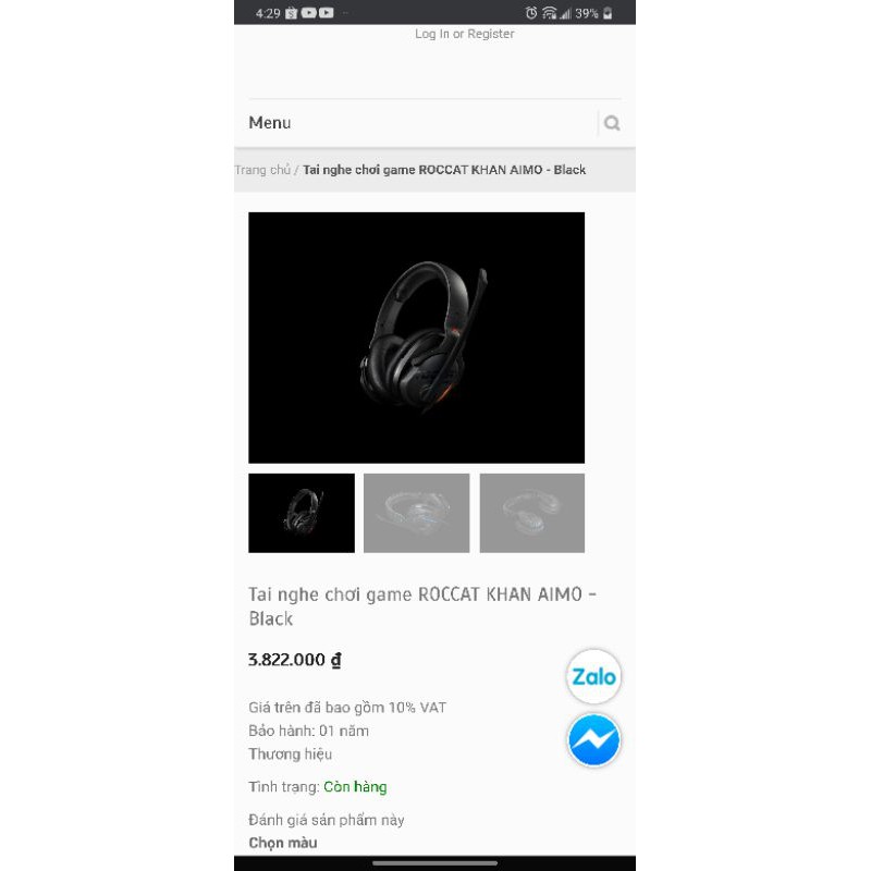 TAI NGE GAMING ROCCAT KHAN AIMO 7.1. hired audio