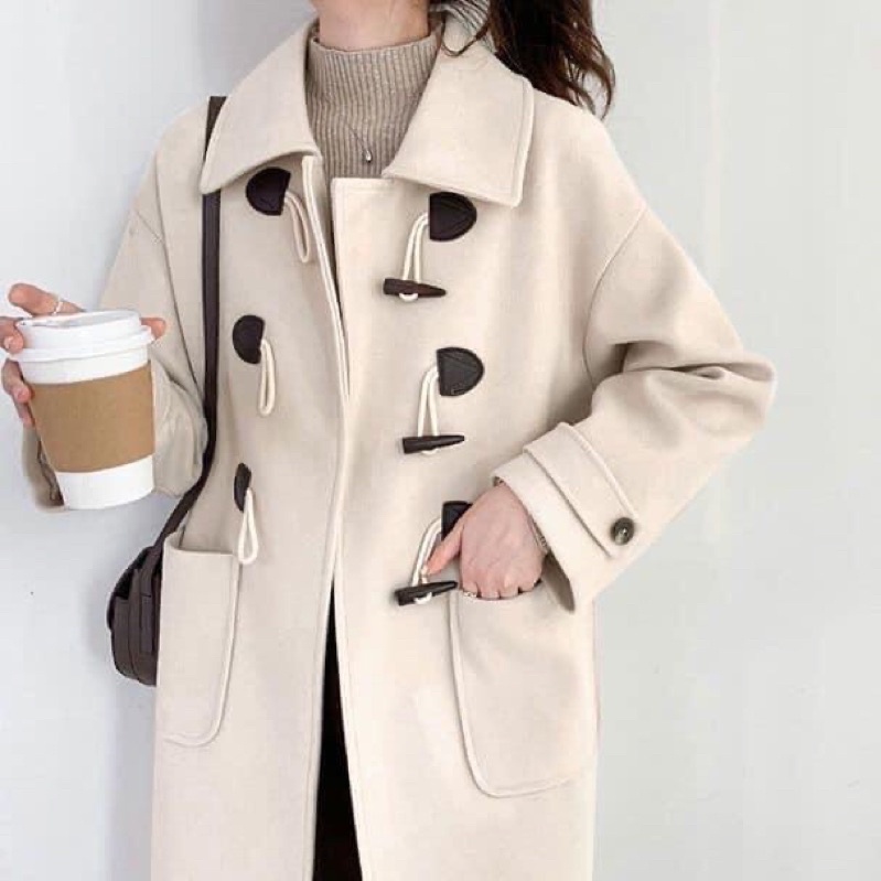 Áo dạ hàn quốc 2 màu cực xinh 🥰