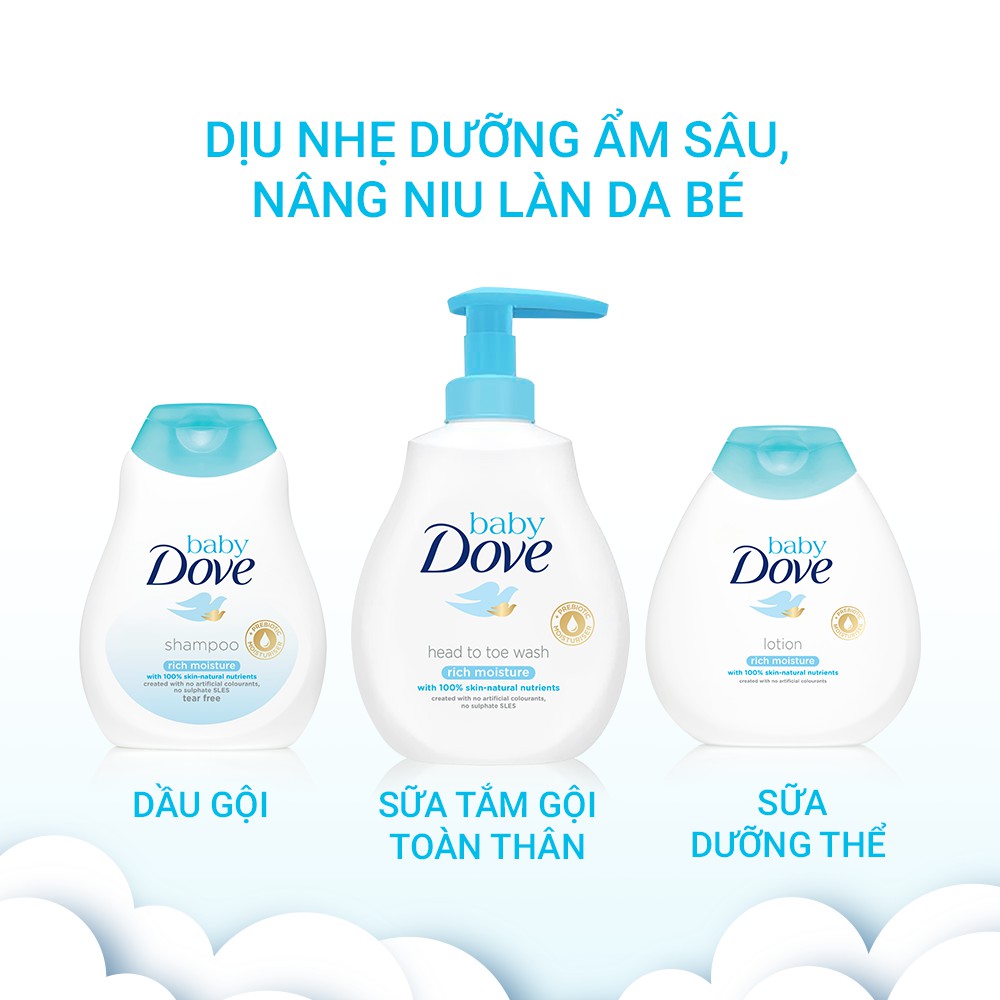 [HB Gift] Dầu gội Baby Dove nuôi dưỡng chuyên sâu 200ml | BigBuy360 - bigbuy360.vn