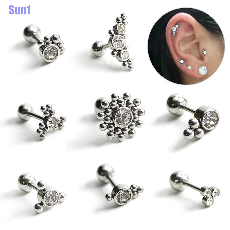 1 Khuyên Xỏ Cơ Thể Đính Đá zircon Thời Trang