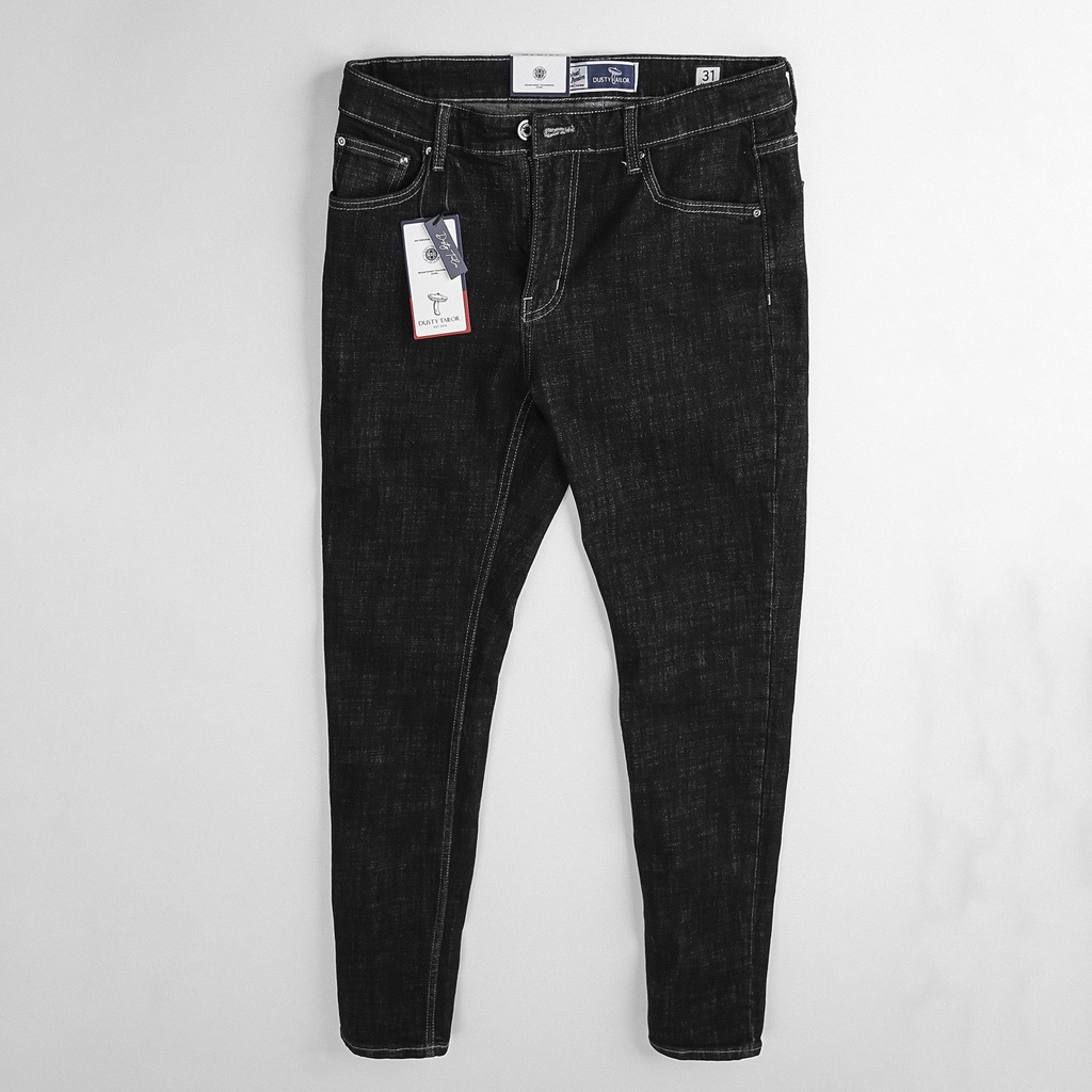 Quần jean nam Dusty Tailor vẩy sơn chính hãng, vải jean thun co giãn 4 chiều, form slimfit, màu wash trẻ trung cá tính