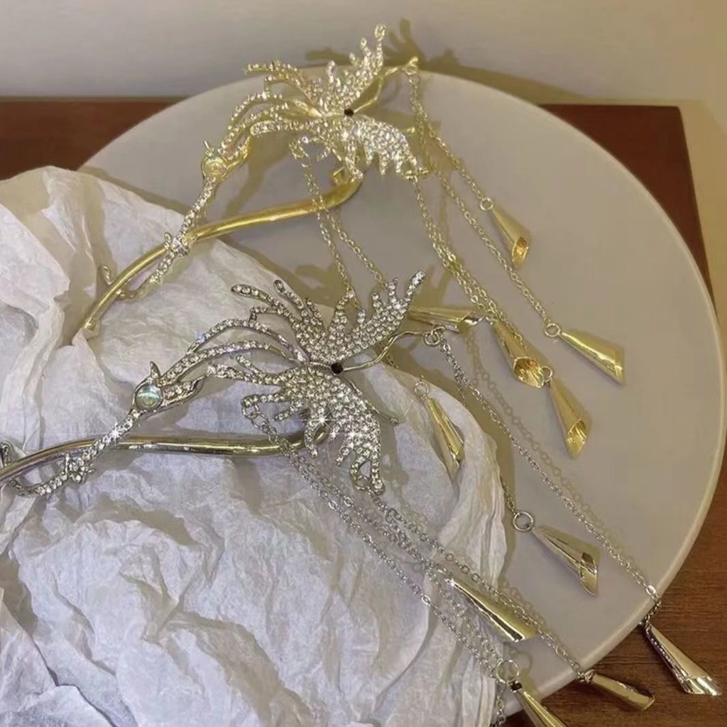 Kẹp Tóc Cá Mập / Cá Mập Đính Tua Rua / Cá Mập Dạng Phẳng Siêu Nhấp Nháy Cho Nữ