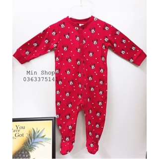 Sleepsuit mickey đỏ cho bé