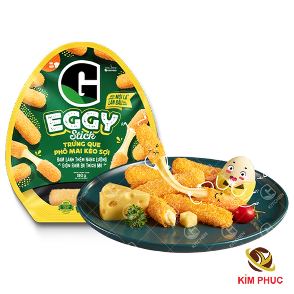 Trứng que phô mai kéo sợi Eggy G - 180g