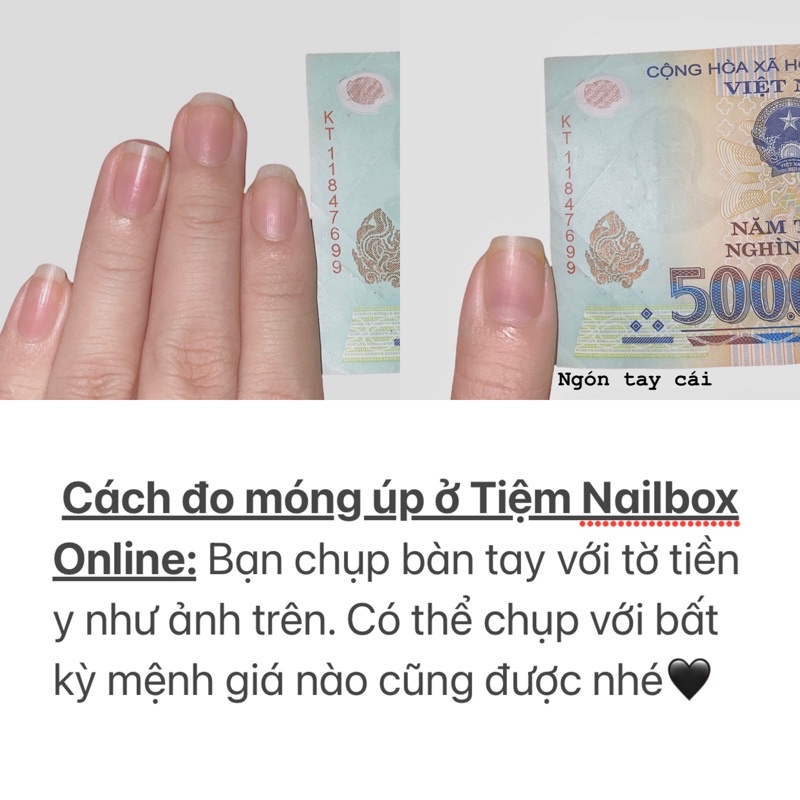 NailBox, móng úp thiết kế kèm keo dũa