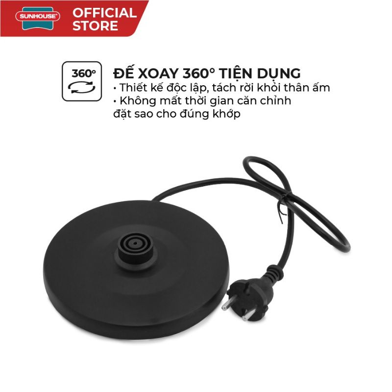 Ấm đun siêu tốc Happytime SUNHOUSE 1.8lit