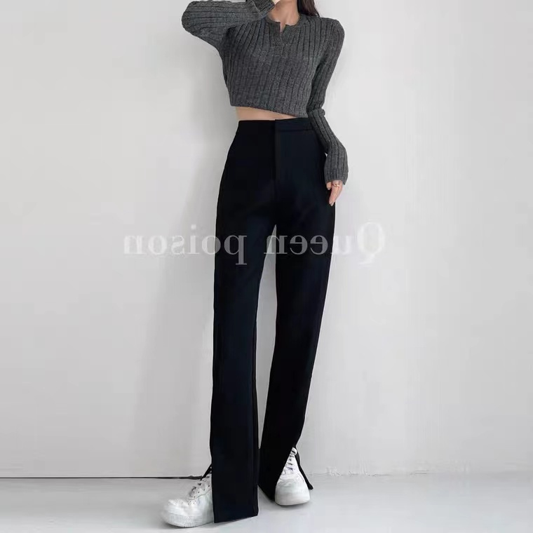 Quần dài SUXI ống rộng lưng cao tôn dáng hợp thời trang cho nữ