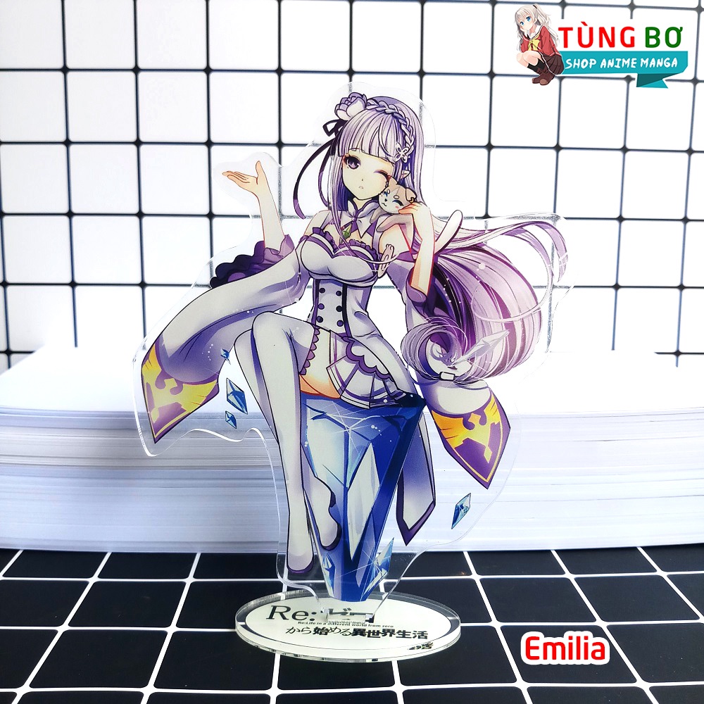 [Standee] Tượng Mica Anime Re zero