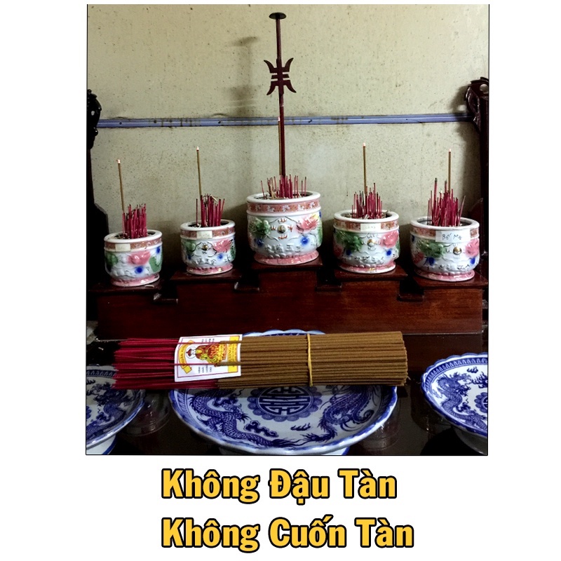 Nhang Sạch Thuận Xương Không Đậu Tàn 360 Nén 38 Cm