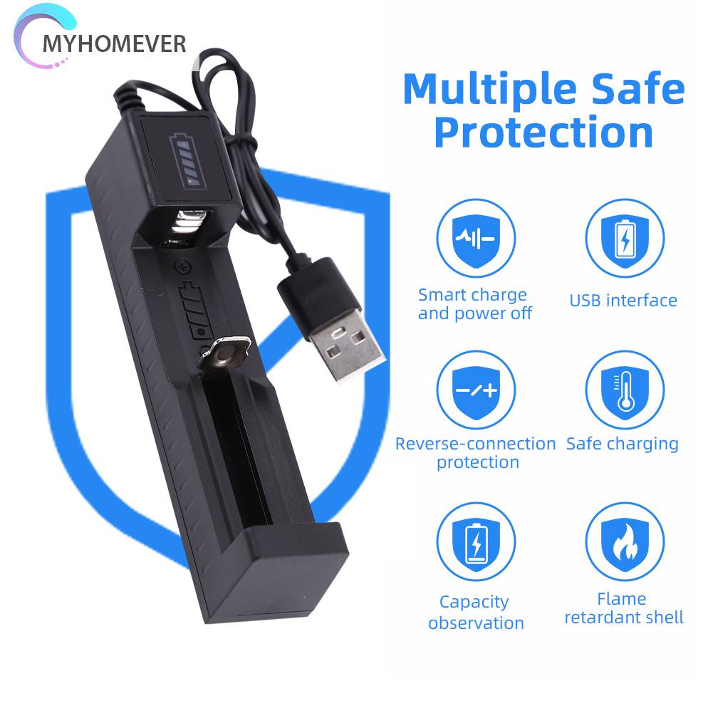 Bộ sạc pin USB thông minh 18650 21700 22650 16340